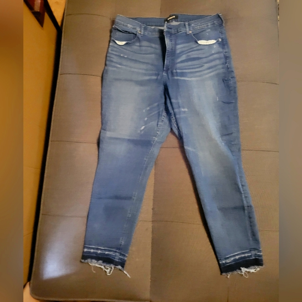 Express Ankle Denim Leggings Size 16